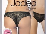 Jadea XS-S, S-M, M-L черна женска дантелена бразилиана ниска талия Жадея италианска дамска бразилка