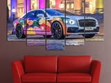 Декоративно пано - картина за стена от 5 части - Bentley Unifying Spur - HD-5030