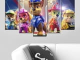 Декоративно пано - картина за стена от 5 части - Пес патрул - PAW Patrol 4. HD-5043