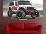 Декоративно пано - картина за стена от 5 части - Jeep Wrangler Rubicon. HD-5073