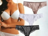 Lormar L, XL капучино италианска дантелена полупрашка дантелено бельо Лормар луксозна бразилка