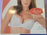 Liabel 75C, 80C черен, бял сутиен без подплънки италиански дантелени сутиени твърди чашки