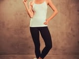 Mansue S, M, L, XL, XXL италиански черни, телесни женски памучни потници тънки презрамки памучен потник