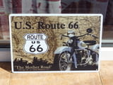 Метална табела мотор U.S. Route 66 Indian каране свободно