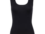 Mansue S, M, L, XL, 2XL, 3XL, 5XL италиански черен, бял женски голям памучен потник с широки презрамки