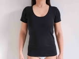 Mansue S, M, L, XL, 2XL, 3XL, 5XL италианска черна, бяла женска памучна тениска големи памучни тениски