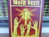 Метална табела Повече бира моля дайте искаме много бирена фиеста