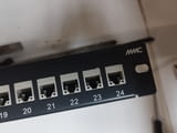 Пач панел 5е cat. - 24 порта за рак - сърварен шкаф 1U MMC